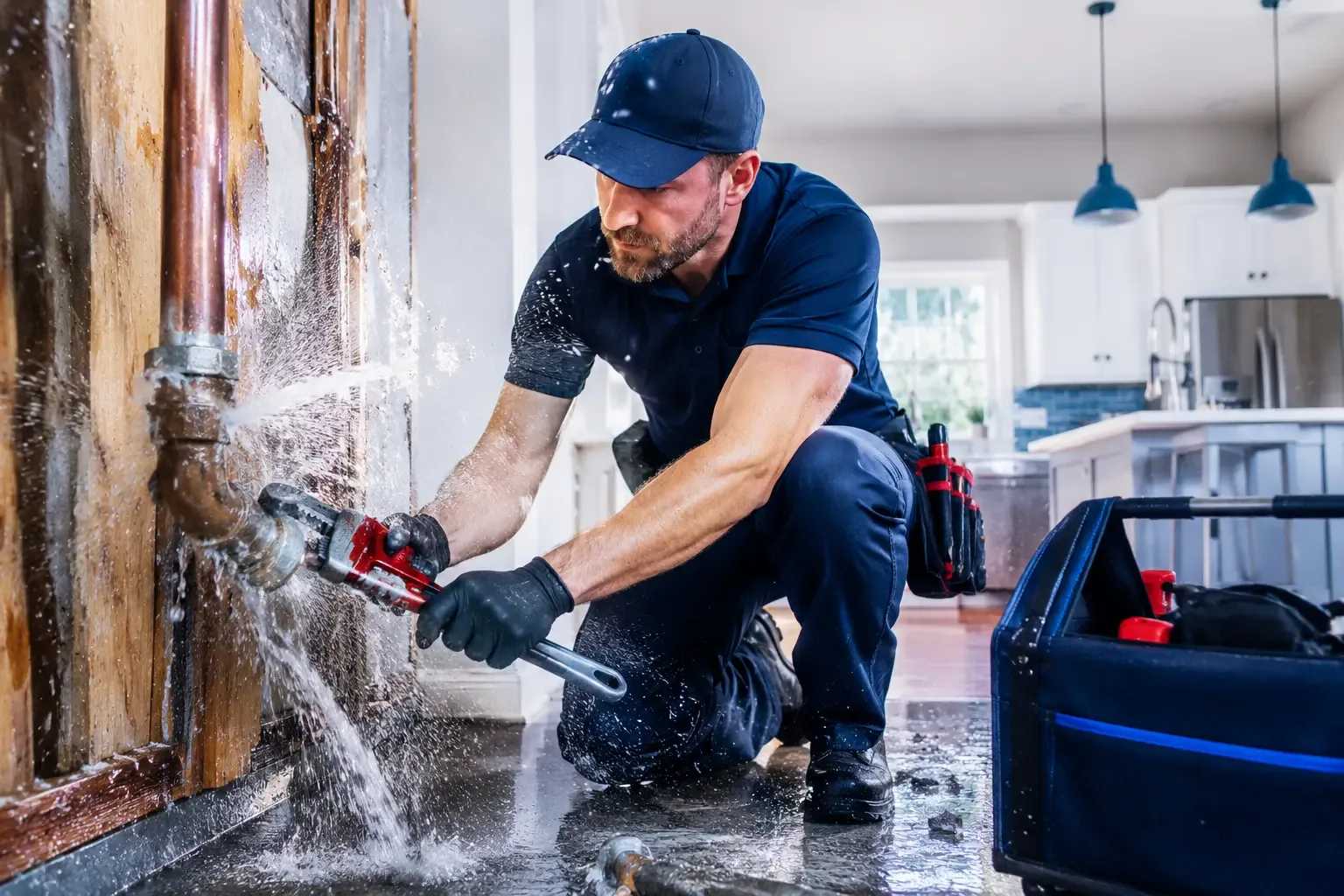 Local emergency pipe repair professionals in Haddam, KS